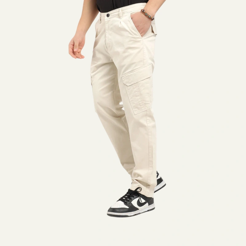 Regal Wears Cream Cotton Cargo - Image 3