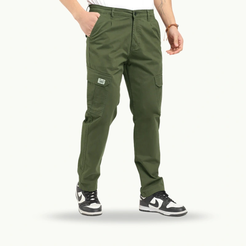 Regal Wears Dark Green Cotton Cargo - Image 2