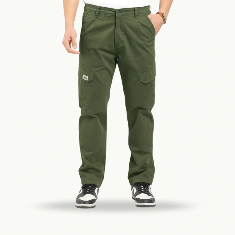 Regal Wears Dark Green Cotton Cargo