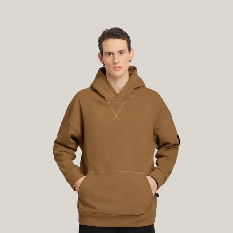 Savoy Streetwear Brown Oversized Hoodie